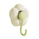 Gancio a ventosa per fiori per uso domestico, ganci adesivi per aspirapolvere senza foro (verde)