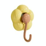 Gancio a ventosa per fiori per uso domestico, ganci adesivi per aspirapolvere senza foro (giallo)