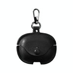 Per Redmi Buds 5 Pro / Buds 4 Pro Custodia protettiva per auricolari in pelle con gancio (nero)
