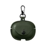 Per Redmi Buds 5 Pro / Buds 4 Pro Custodia protettiva per auricolari in pelle con gancio (verde)