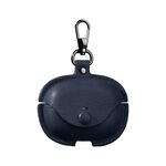 Per Redmi Buds 5 Pro / Buds 4 Pro Custodia protettiva per auricolari in pelle con gancio (blu)