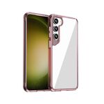 Per Samsung Galaxy S23+ 5G Ice Transparent Series TPU + PC + Custodia per telefono ibrida in acrilico (rosa)