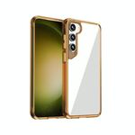 Per Samsung Galaxy S23+ 5G Ice Transparent Series TPU + PC + Custodia ibrida in acrilico (arancione)