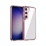 Per Samsung Galaxy S23 5G Ice Transparent Series TPU + PC + Custodia per telefono ibrida in acrilico (rosa)
