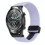 Per Ticwatch Pro 2021 22mm cinturino per orologio intrecciato con fibbia magnetica (viola)