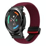 Per cinturino intrecciato con fibbia magnetica Ticwatch GTX 22 mm (nero sabbia rosso)