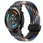 Per Ticwatch GTX 22mm cinturino per orologio intrecciato con fibbia magnetica (blu denim)