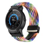 Per Ticwatch E2 22mm cinturino per orologio intrecciato con fibbia magnetica (colorato)