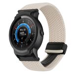 Per Ticwatch E2 22mm cinturino per orologio intrecciato con fibbia magnetica (Starlight)