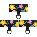 3 pezzi in acciaio inossidabile per cellulare cordino guarnizione universale cinturino da polso connettore fisso (girasole)