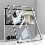 Per Samsung Galaxy Z Fold6 GKK Big Hole Galvanotecnica Phantom Copertura Completa Custodia per Telefono (Argento)