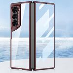 Per Samsung Galaxy Z Fold6 GKK Custodia per telefono con copertura completa con telescopio galvanico integrato (rosso)