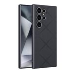 Per Samsung Galaxy S24 Ultra 5G GKK Asterism Metal Paint Skin Feel Custodia per telefono in pelle a copertura totale, penna non inclusa (nero)