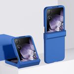 Per Xiaomi Mix Flip 3 in 1 Custodia per telefono in PC con effetto pelle (piccolo blu)