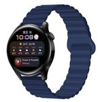 Cinturino per orologio magnetico in silicone tinta unita da 22 mm (blu notte)