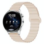 Cinturino per orologio magnetico in silicone tinta unita da 22 mm (Starlight)