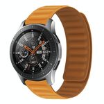 Cinturino per orologio in silicone magnetico con colore a contrasto da 22 mm (papavero californiano)