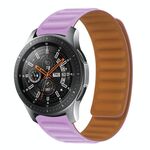 Cinturino per orologio magnetico in silicone a contrasto da 22 mm (viola chiaro)