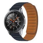 Cinturino per orologio magnetico in silicone a contrasto da 22 mm (colore mezzanotte)