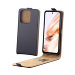 Per Redmi 13 4G / Note 13R Custodia in pelle con cerniera verticale con slot per schede (nero)