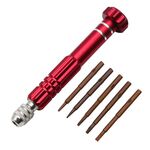 Cacciavite in lega di alluminio 5 in 1 Strumenti per smontaggio e riparazione di telefoni cellulari (rosso)