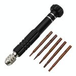 Cacciavite in lega di alluminio 5 in 1 Strumenti per smontaggio e riparazione di telefoni cellulari (nero)