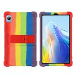 Per Blackview Tab 60 8.68 pollici 2023 Custodia antiurto in silicone per tablet con supporto (arcobaleno)