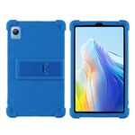 Per Blackview Tab 60 8.68 pollici 2023 Custodia antiurto in silicone per tablet con supporto (blu)