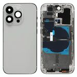 Cover posteriore CE per iPhone 14 Pro con flat power, volume e ricarica argento EDA006931402D