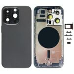 Cover posteriore CE per iPhone 14 Pro con tasti e vassoio sim nero EDA006931803A