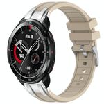 Per Honor Watch GS Pro 22mm Quick Release Fibbia Argentata Cinturino per Orologio in Silicone Reale (Starlight)