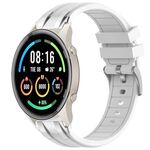 Per Xiaomi Watch Sport 22mm Quick Release Silver Buckle Royal Silicone Watch Band (Bianco)