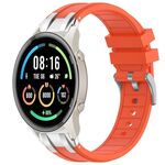 Per Xiaomi Watch Sport 22mm Quick Release Silver Buckle Royal Silicone Watch Band (Arancione)