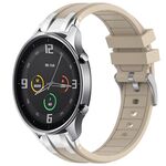 Per Xiaomi Watch Color 22mm Quick Release Silver Buckle Royal Silicone Watch Band (Starlight)