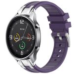 Per Xiaomi Watch Color 22mm Quick Release Silver Buckle Royal Silicone Watch Band (Viola)