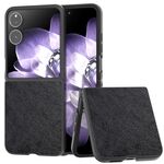 Per Xiaomi Mix Flip Custodia per telefono PU con texture Lichi Dual Color (nero)