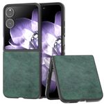 Per Xiaomi Mix Flip Custodia per telefono PU con texture Lichi Dual Color (verde)