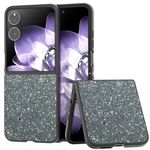 Per Xiaomi Mix Flip Custodia per telefono con glitter colorati con cornice nera (nero verde)
