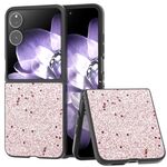 Per Xiaomi Mix Flip Glitter Custodia per telefono PU + PC a copertura totale (rosa)
