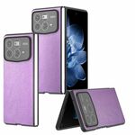 Per Xiaomi Mix Fold 4 Glitter Copertura Completa PU + Custodia per Telefono PC (Viola)