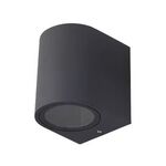 Luci da parete a LED per esterni impermeabili Luci per porte esterne di ville e patio Faretti luminosi di sfondo, Stile: 1 testa rotonda con lampadina GU10 (bianco caldo)