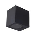 Luci da parete a LED per esterni impermeabili Luci per porte esterne di ville e patio Faretti luminosi di sfondo, Stile: quadrato a 1 testa con lampadina GU10 (bianco caldo)