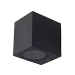 Luci da parete a LED per esterni impermeabili Luci per porte esterne di ville e patio Faretti luminosi di sfondo, Stile: 1 testa quadrata senza lampadina GU10 (bianco freddo)