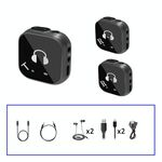 Sistema di monitoraggio wireless in-ear da 5,8 G, trasmettitore e ricevitore per monitoraggio a due auricolari, specifiche: da uno a due