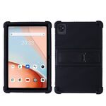 Per Blackview Tab 70 Wifi 10.1 pollici antiurto custodia in silicone per tablet con supporto, colore: nero