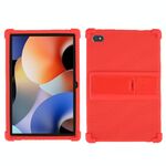 Per Blackview Oscal Pad 10 Custodia antiurto in silicone per tablet da 10,1 pollici con supporto (rosso)