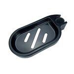 Portasapone da bagno per la casa, portasapone da laboratorio, organizer per drenaggio, stile: nero opaco