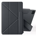 Custodia per tablet in pelle con fibbia fissa e deformazione magnetica per Honor MagicPad 2 12.3 (nero)