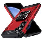 Per Samsung Galaxy S23 FE 5G Custodia antiurto in metallo per telefono (rosso)