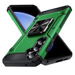 Per Samsung Galaxy S23 FE 5G Custodia antiurto in metallo per telefono (verde)